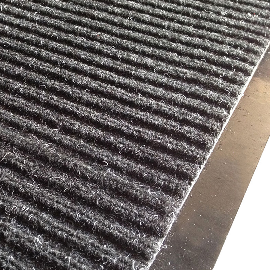 Double Striped Polypropylene Door Mats With Rubber Back